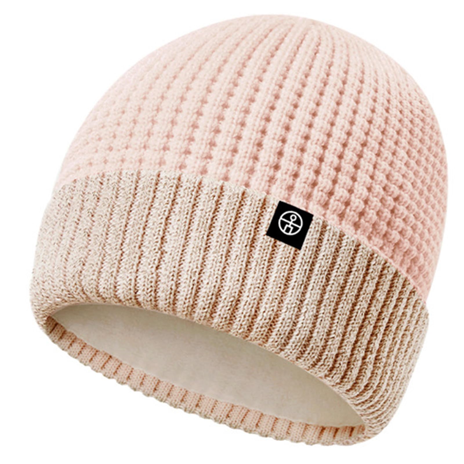 Dsgzkk Reflective Winter Knitted Hat Night Running Cycling Hat Outdoor Windproof Hat for Evening Outdoor