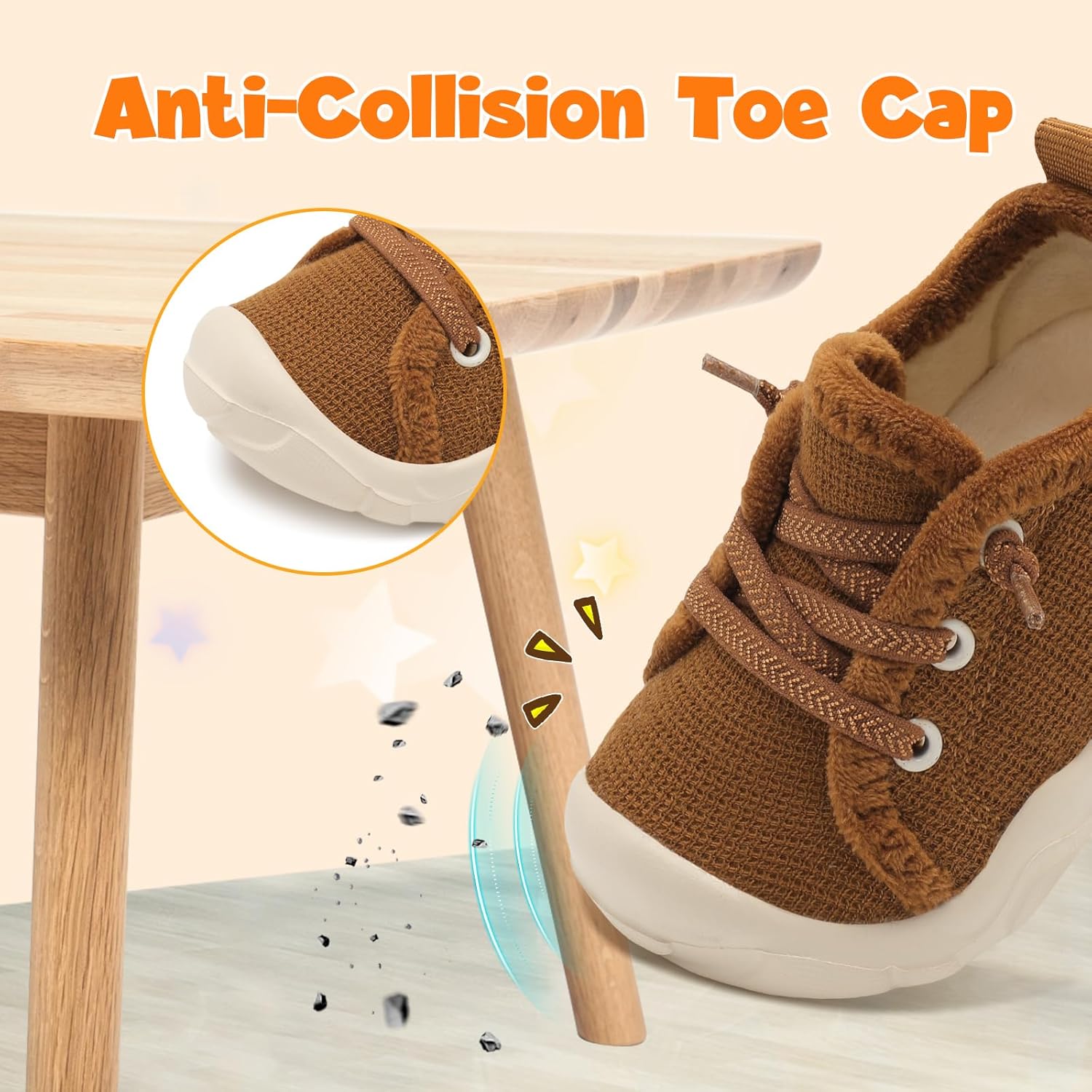 FEETCITY Toddler Boys Shoes Toddler Barefoot Shoes Kids Sneakers Tennis Shoe Slip On Baby Walking Shoe - Image 5