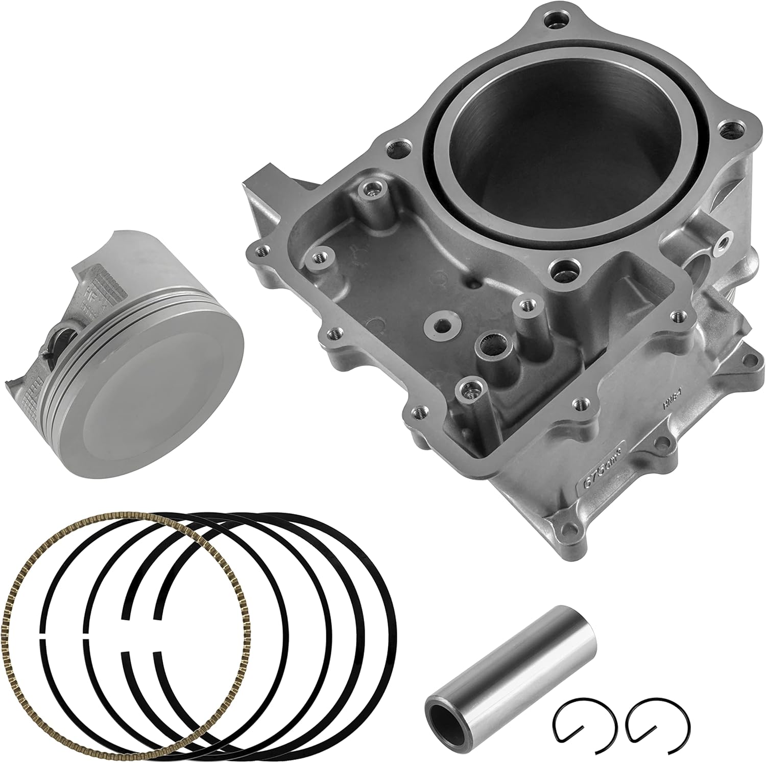 Caltric Cylinder Kit with Piston and Gaskets Compatible with Honda Big Red MUV700 2009 2010 2011 2012 2013