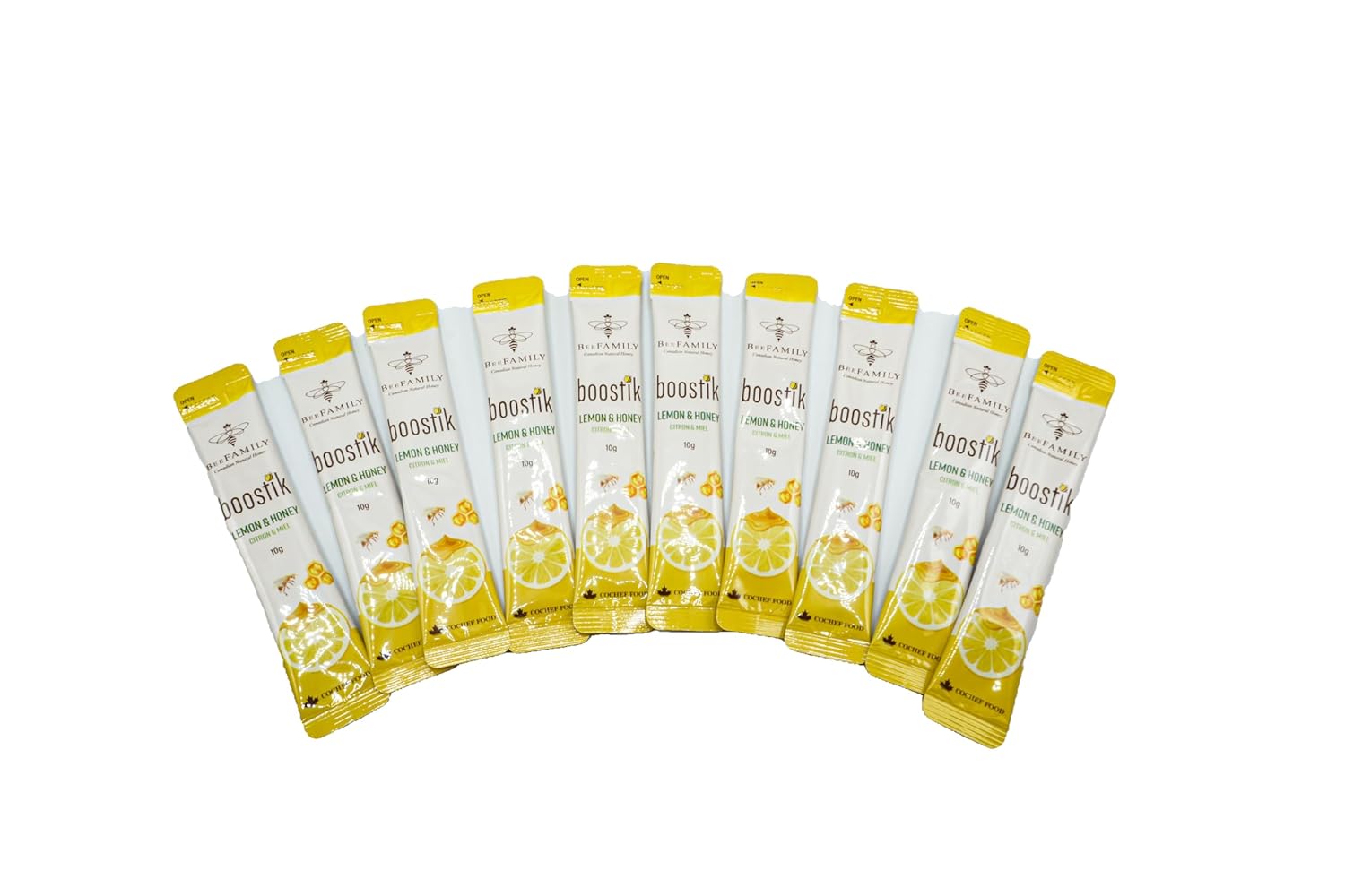 BeeFamily - Variety Honey Stick Set 300g - Blueberry, Cranberry, Lemon