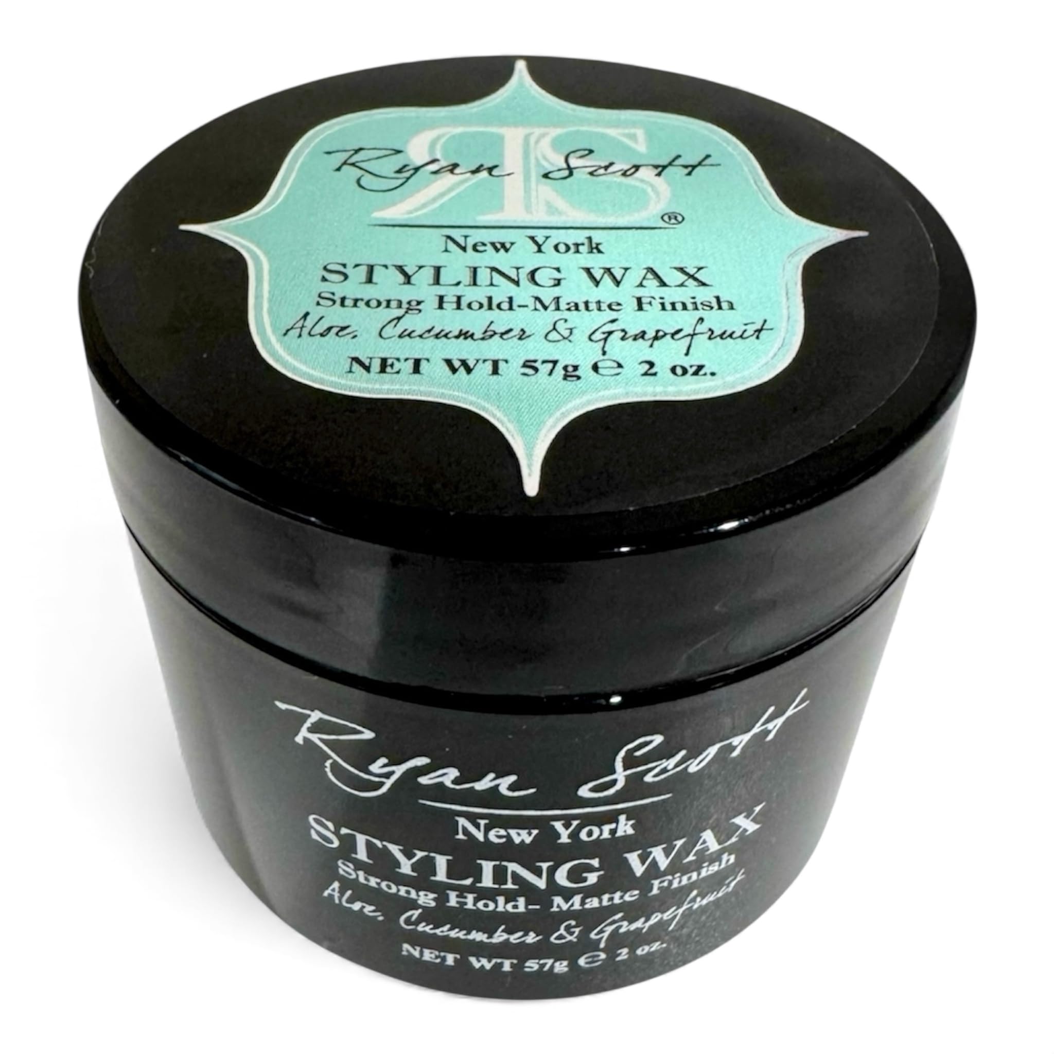 Ryan Scott Styling Wax, Enriched with Fruit Extracts and Naturally Derived Oils for a Strong Hold with a Natural Matte Finish. Aloe, Cucumber, & Grapefruit Fragrance, 2.0 oz.