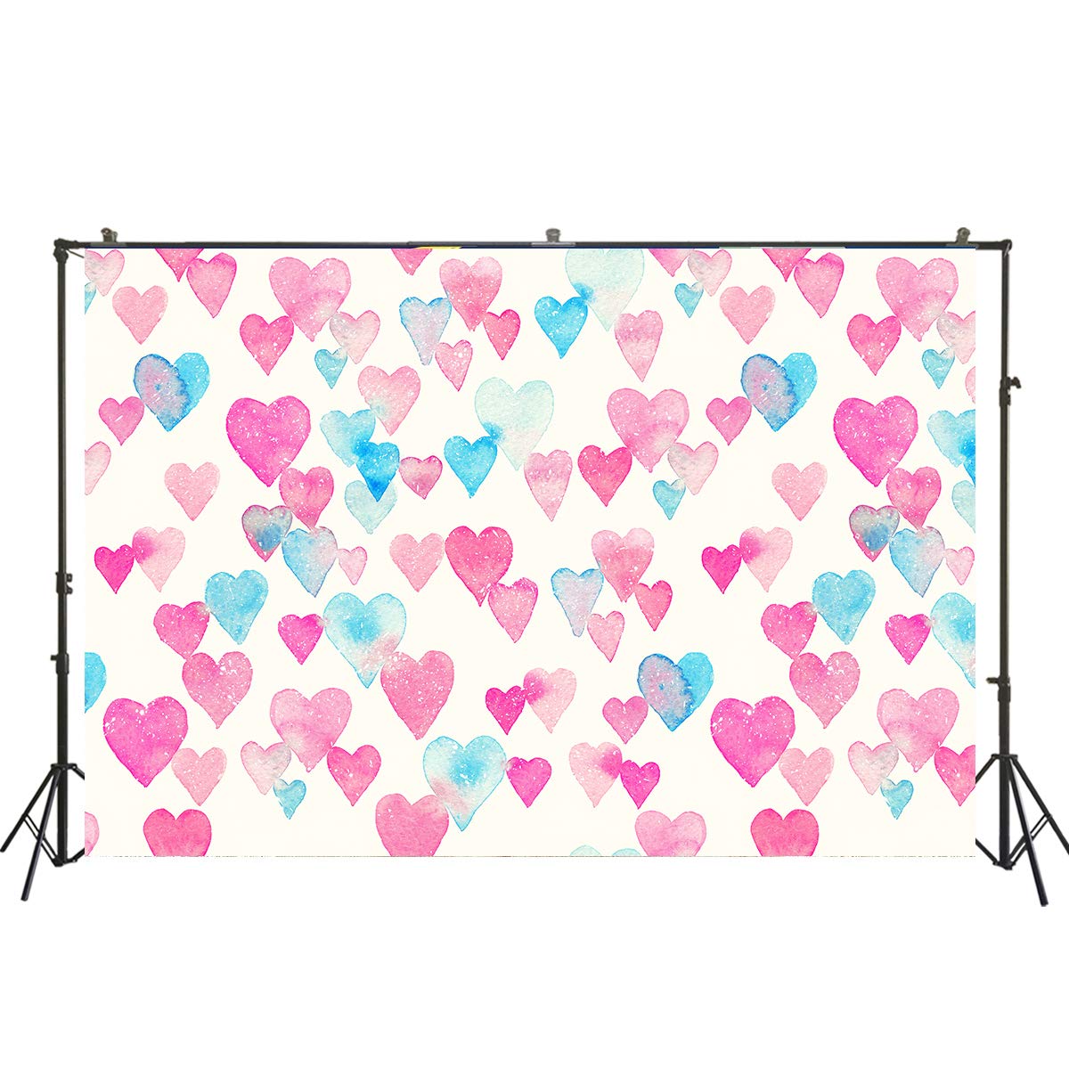 Amazon | バレンタインデー 背景 ベビーフォトブース背景 パステル