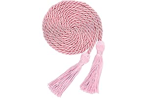 Graduation Honor Cords with Vibrant Pink Accents