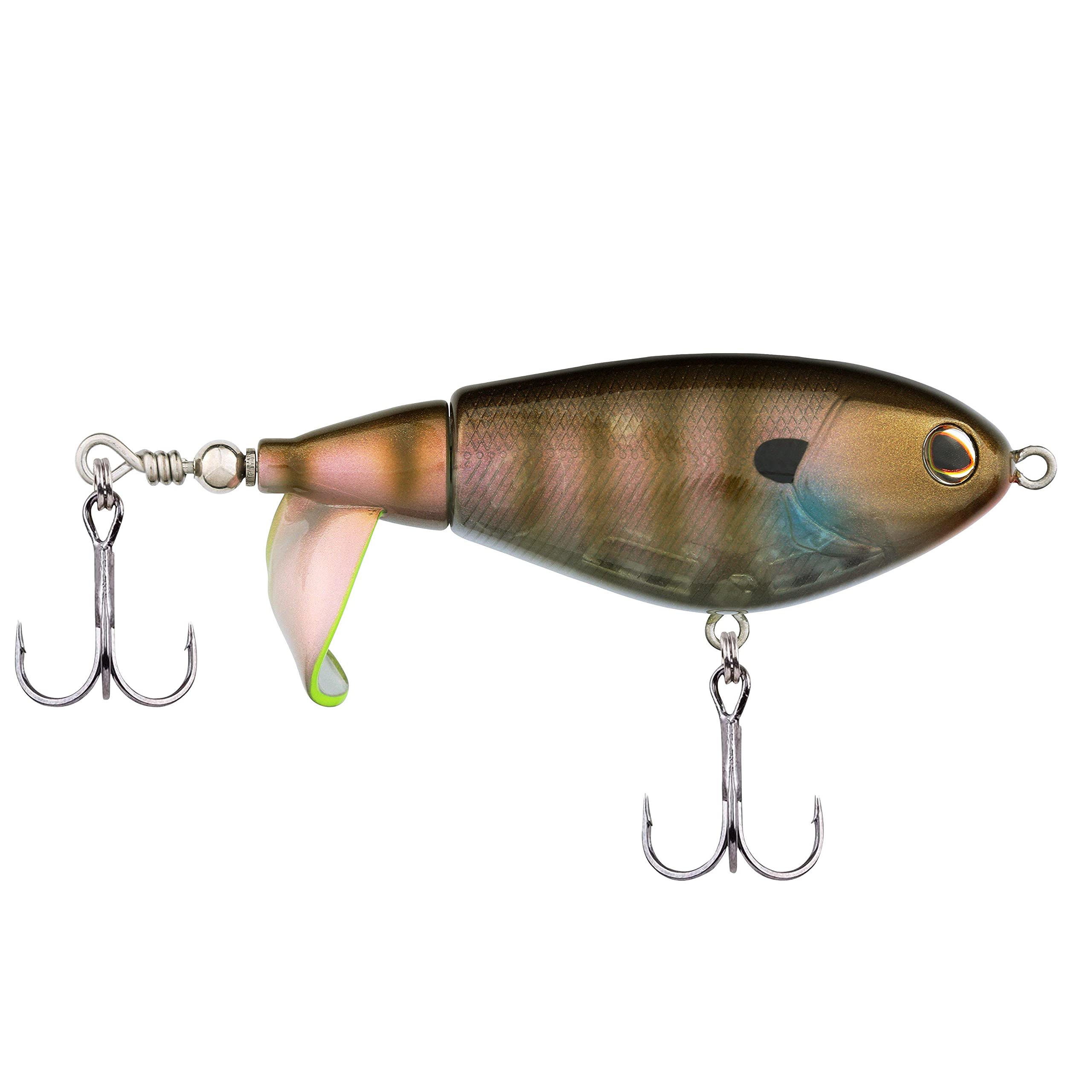 Berkley Choppo Topwater Fishing Lure – Easy-to-Use Prop Bait for Bass and Predatory Fish, Creates Maximum Surface Disturbance and Noise – 7.5cm / Ghost Bluegill