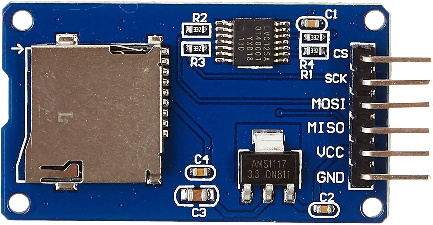 Micro SD Storage Board, Micro SD TF Card Memory Shield Module SPI, Micro SD Adapter for Arduino