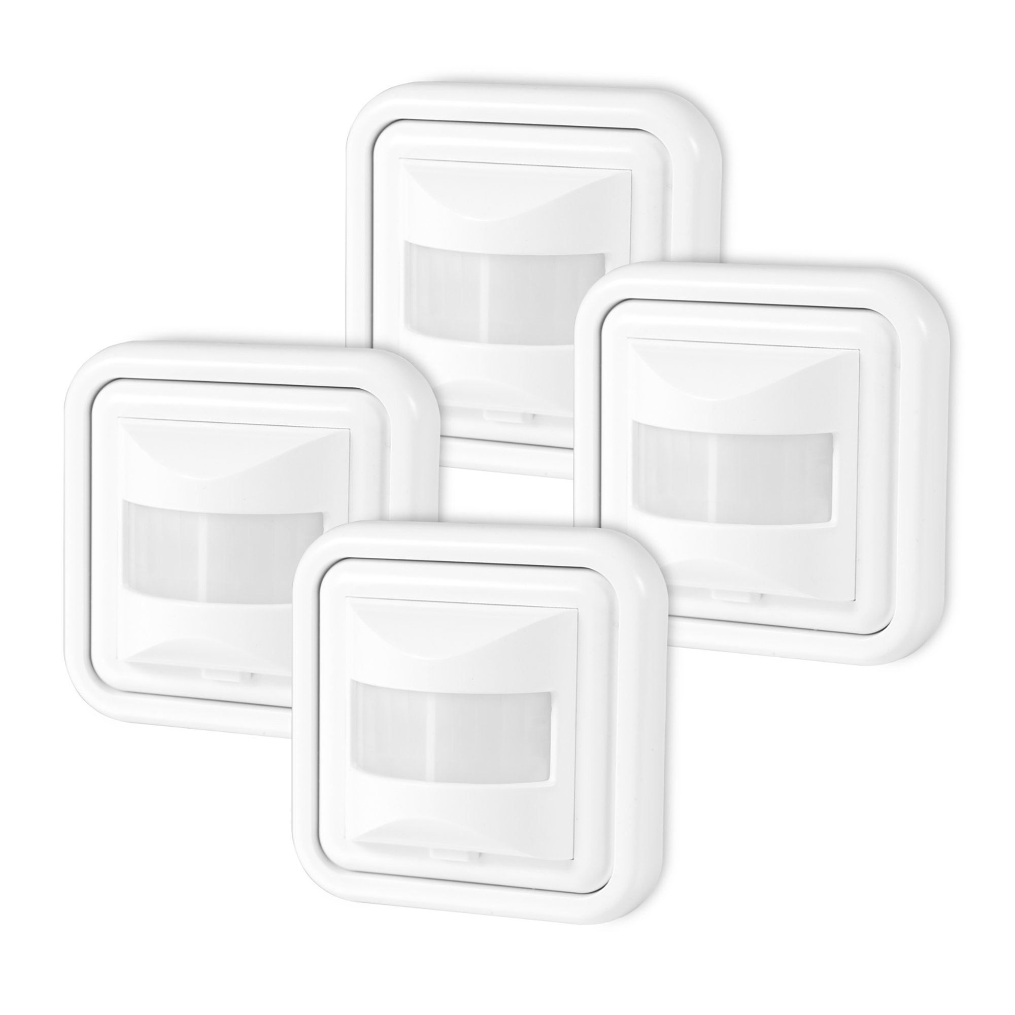 sonero IMS050 Infrarot-Bewegungsmelder - Innenmontage, Schutzklasse: IP20, 160° / 9m Arbeitsfeld, weiß (4er- Set)