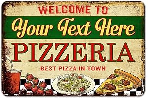 Personalised Pizzeria Sign: Enhance Your Business with Rustic Charm