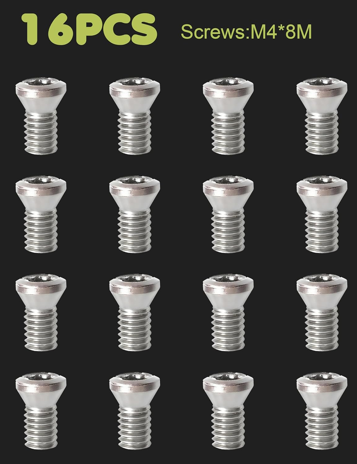 32Pcs Tungsten Carbide Cutters Inserts Set for Wood Lathe Turning Tools，Include 11mm Square with Radius, 12mm and 8.9mm Round, 30 x 10mm Diamond, M4*8mm Screws