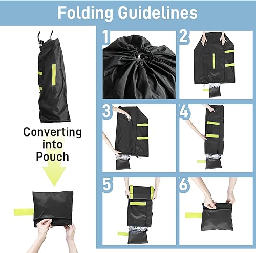 Miniatura 7 de Bolsa de cochecito de paraguas para avión, bolsa de control de puerta para cochecitos de paraguas individuales con correas de transporte ajustables,