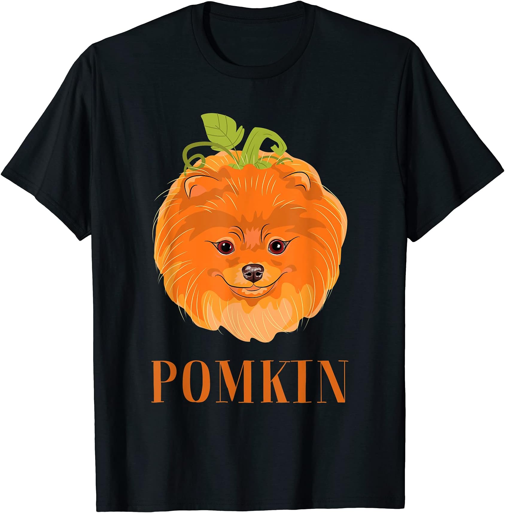 Pomkin Pomeranian Pumpkin Halloween Kids Boys Thanksgiving T-Shirt