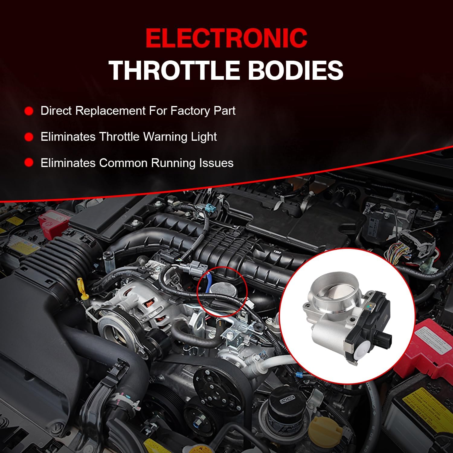 Electronic Throttle Body S20221 Compatible with Chevy, GMC & Buick - Impala 14, Malibu 13-14, Equinox 12-17, Captiva Sport, Terrain 12-17, Lacrosse, Regal, Verano -2.4L - #2670834, 12669146 - Image 8