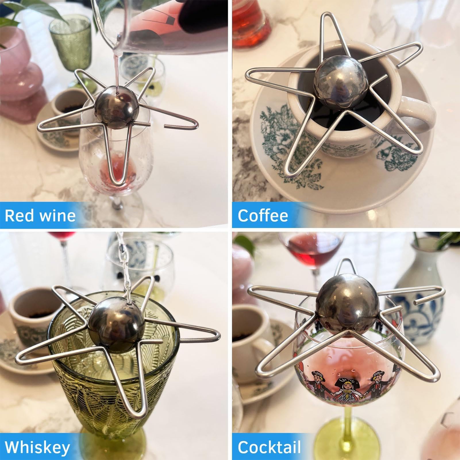 Koelbal voor espresso, koelbal voor espressokoffie, behoud meer smaak met de koelbal voor bevroren espresso voor whisky, sap en koffie