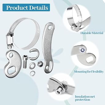 2 Set Torque Arm for Ebike,Torque Arm Conversion Kit,Electric Bicycle Universal Torque Arm Protective Ebike Accessories,Torque Arm Bicycle Dropout Amplifier Cycling Accessory for Front or Rear Hub Mot