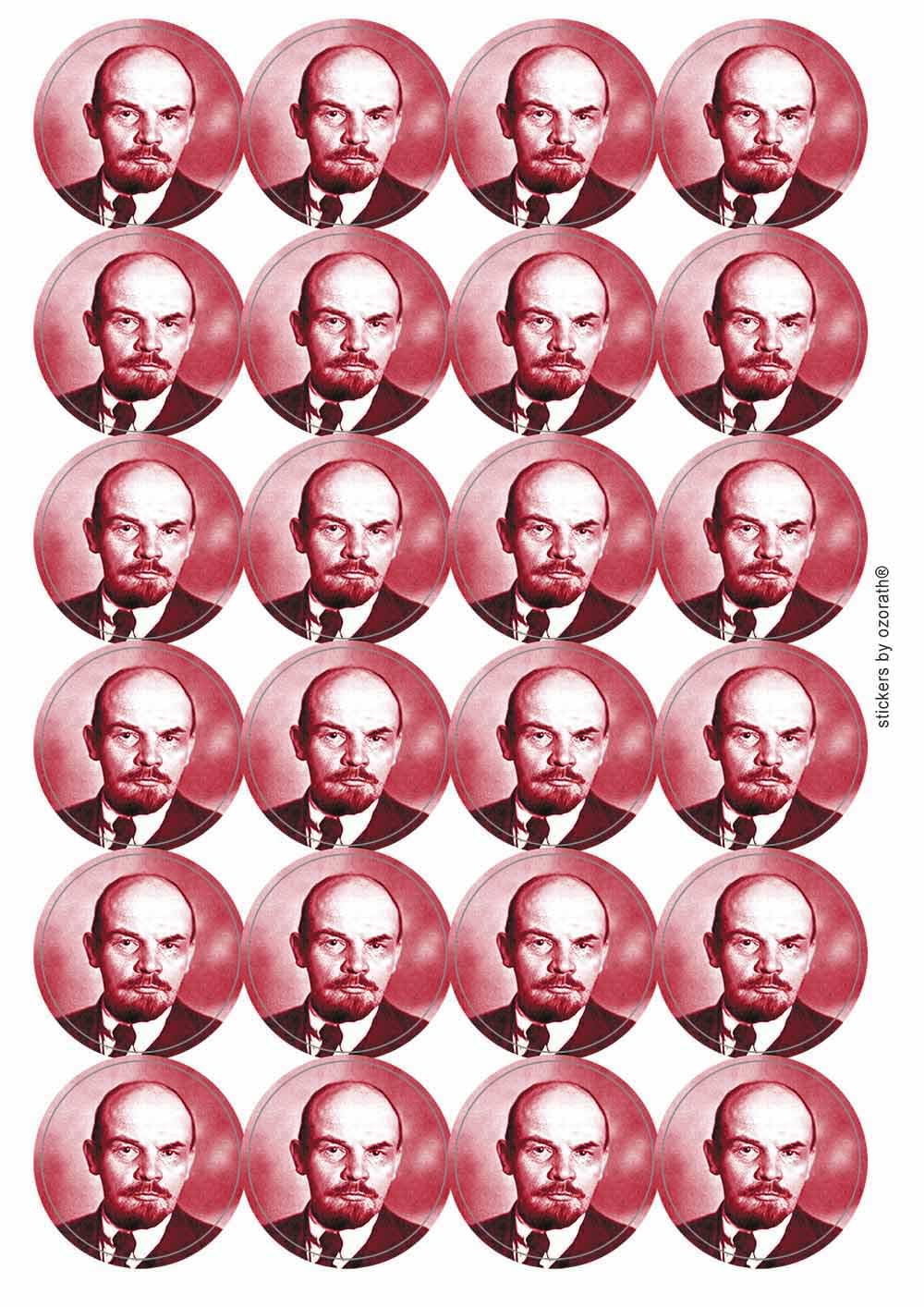 Ozorath Vladimir Lenin Soviet Union Russia Communism USSR Stickers