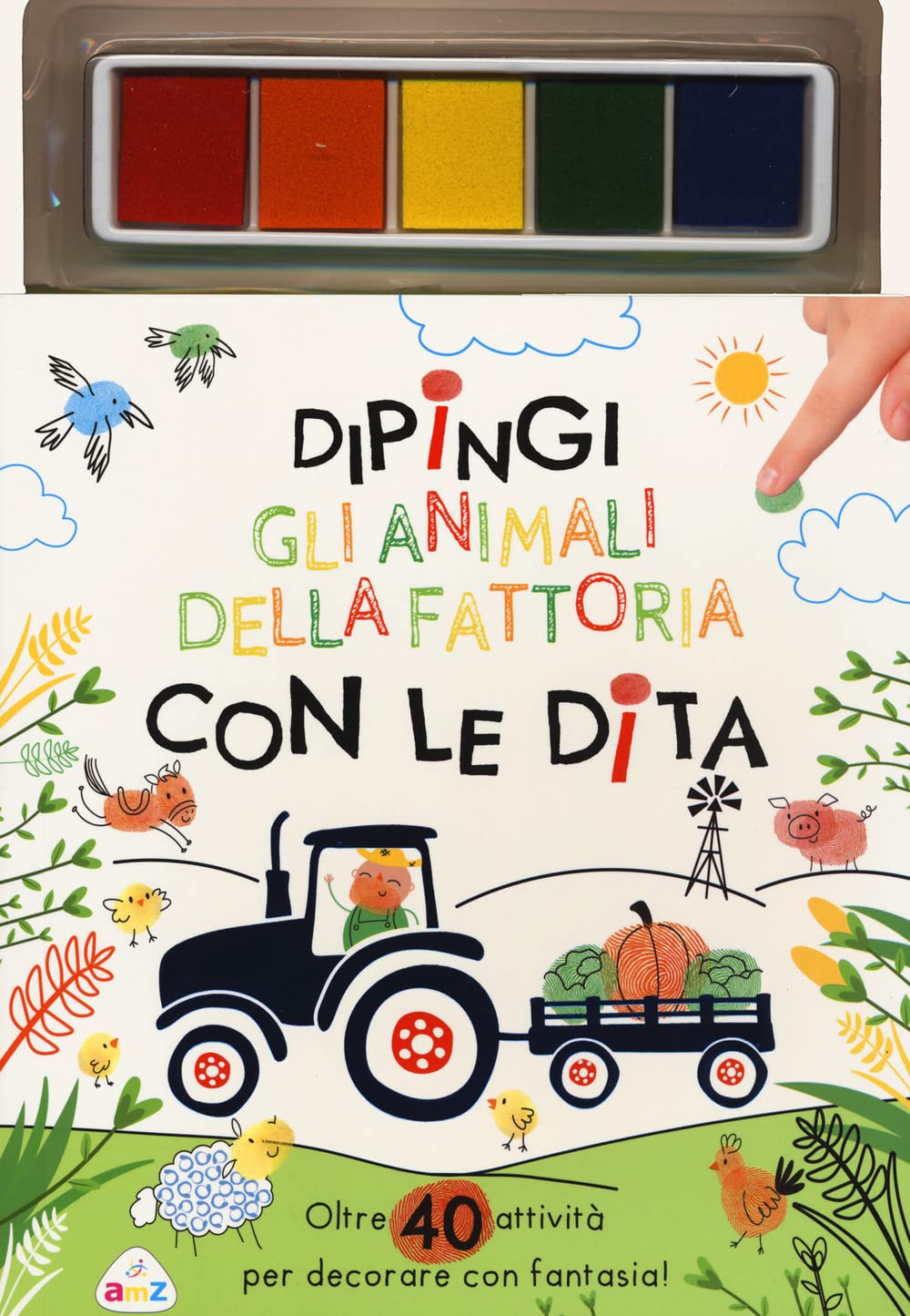 Dipingi Gli Animali Della Fattoria Con Le Dita. Oltre 40 Attività Per Decorare Con Fantasia! Ediz. A Colori. Con Pannello Di Inchiostro - 4