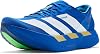 adidas Mens Adizero Adios Pro 4 Running Shoes, Blue/White/Lime Burst, 8