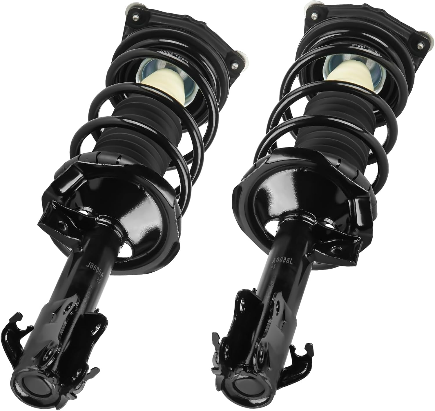 Front w/Coil Spring Strut Shock for Nissan Versa 2007 2008 2009 2010 2011 (All Models), for Versa 2012(ONLY 1.8L S/SL Hatchback), Spring Struts Shocks Assembly Absorbers Replace for 172352 172351