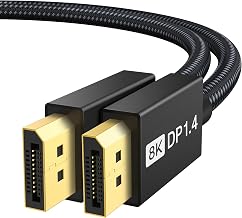 IVANKY DisplayPort Cable 8K 32.4Gbps DP to DP 1.4 Cable High Speed 1m Black | DisplayPort 1.4 Cable, HBR3, 8K@60Hz, 4K@240Hz, 2K@240Hz, HDCP 2.2, Compatible with Laptop, PC, Gaming Monitor, TV