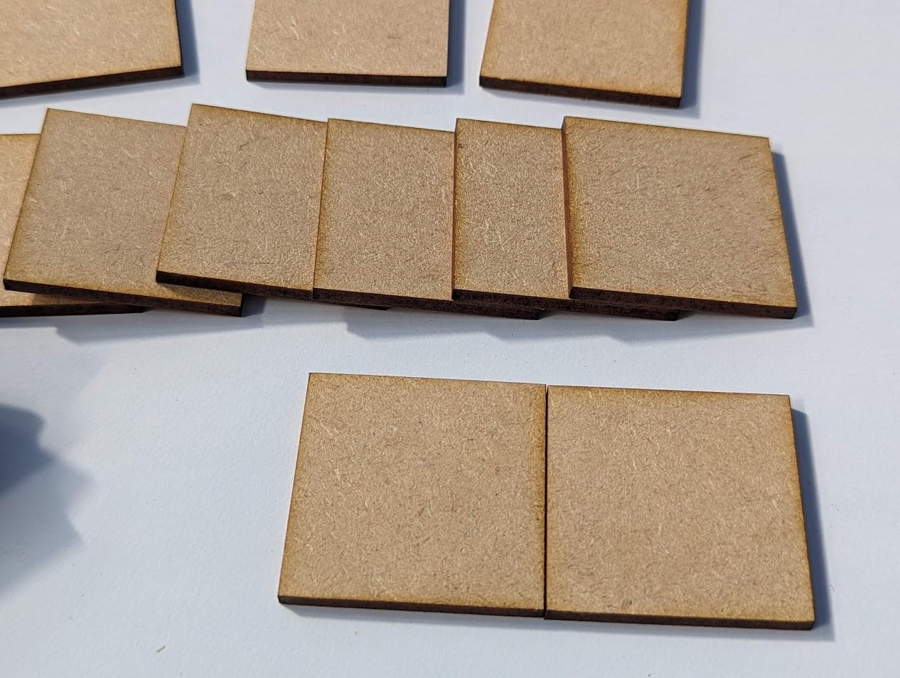 Square 50mm size,Wooden (20 pieces) 3mm thick mdf bases for RPG figures/Roleplay Miniatures, Crafters, War Game Players - Image 4