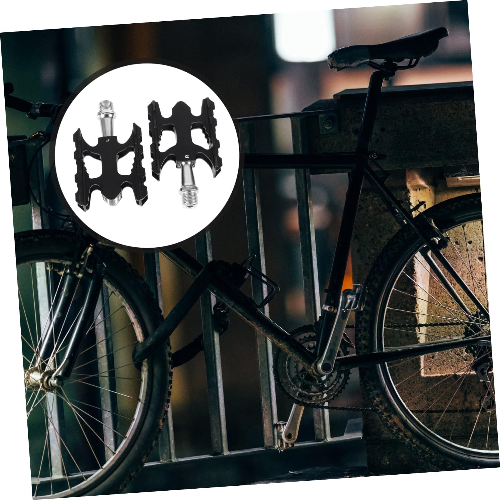 VANZACK Pedales de Bicicleta Planos Antideslizantes para Ciclismo Accesorios de Aleación Ligeros para Montaña y Carretera Repuestos para Pedales