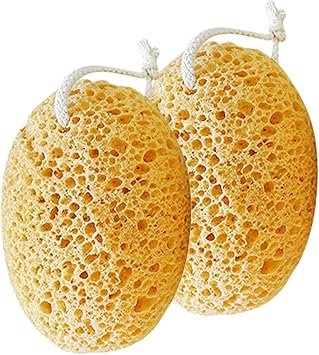 VALICLUD 2pcs Exfoliating Bath Sponge for Shower Lightweight Body Scrubber for Dead Skin Removal and Rich Creation Holidays and Showers