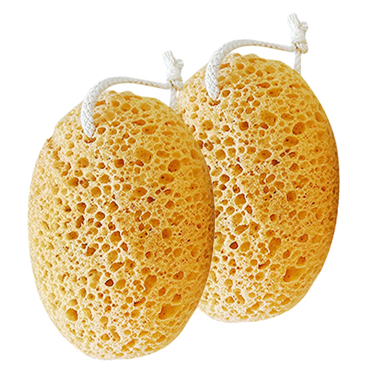 Healeved 8piezas Esponjas De Baño Exfoliantes Esponjas Suaves y Absorbentes Para Ducha Limpieza Profunda y Cuidado Piel Diseño Ergonómico y Lazo Para Secado Rápido