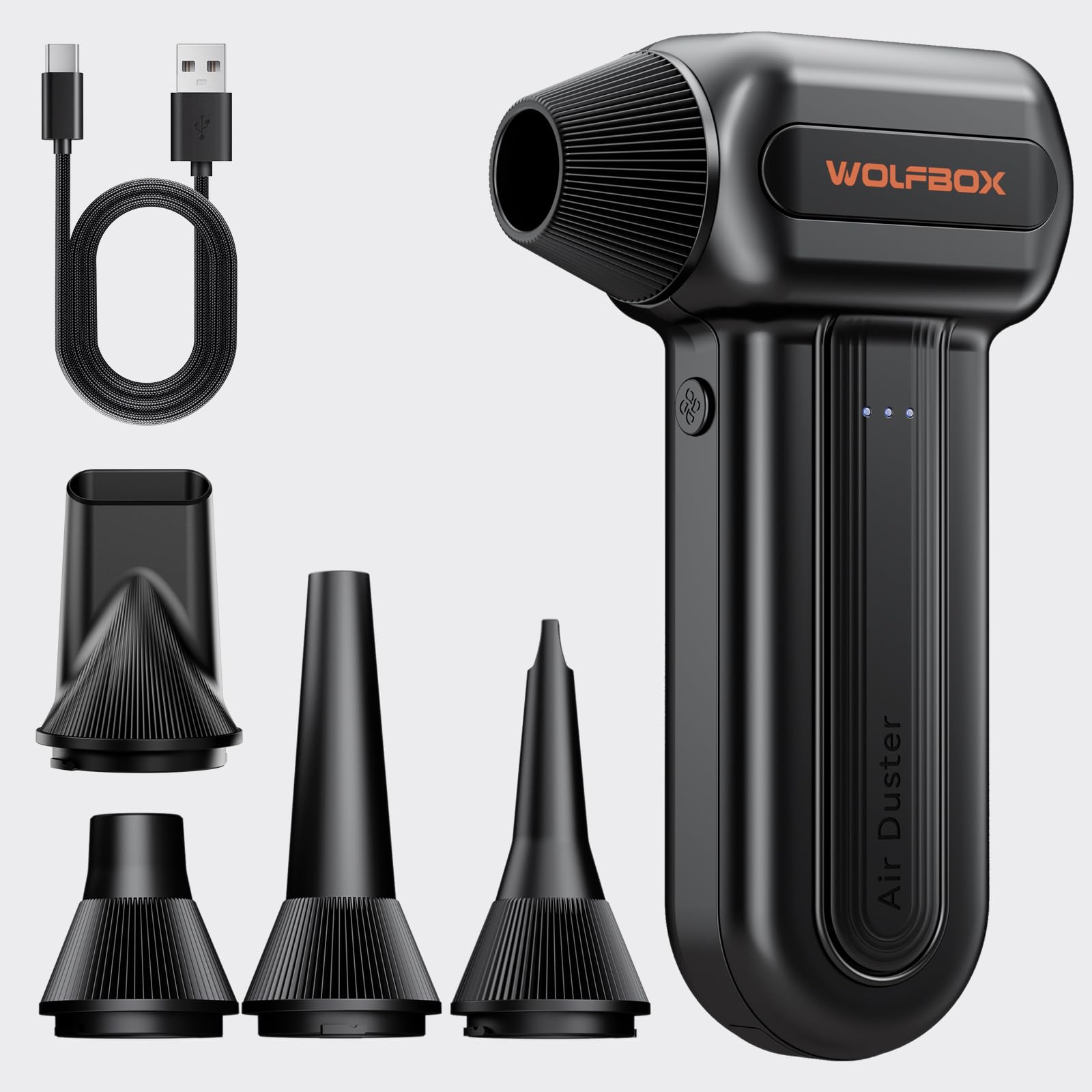 【日本正規品・自信有りの２年品質保証】 WOLFBOX エアダスター 電動 【2…