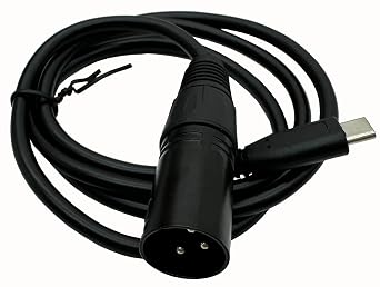 XLR to USB C Cable, USB C Microphone Cable USB Type-C Male to XLR Male Dual Channel Cord Connector 3.3Ft Dual Channel M/M
