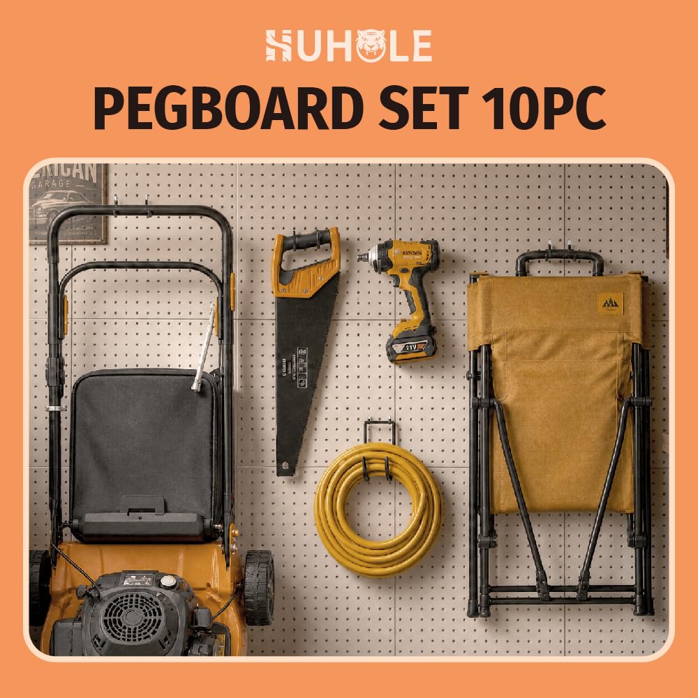 HUHOLE Heavy Duty Pegboard Drill Holder 10 Pack — Amazon image 7