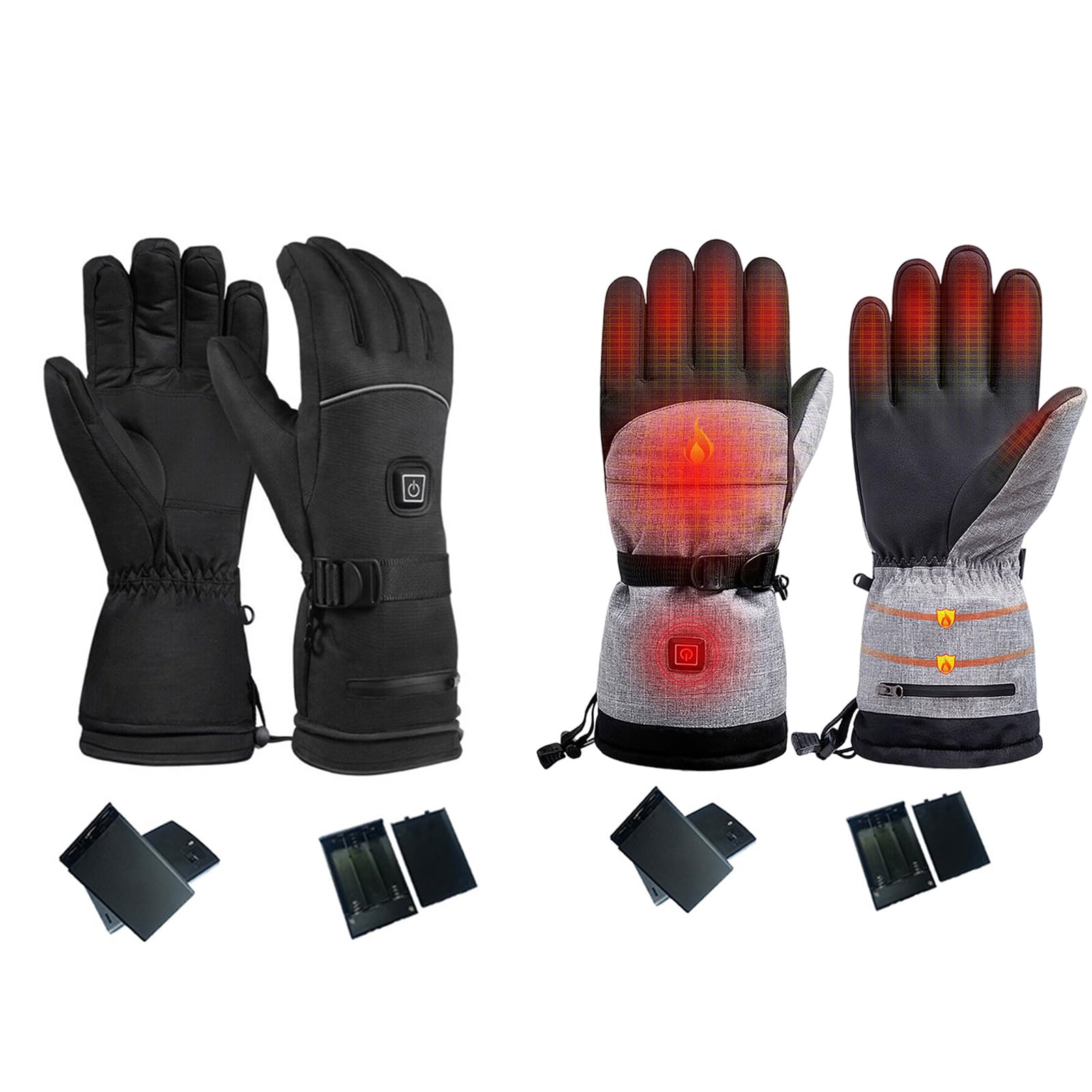 Gants chauffants électriques pour travail au congélateur, gants d'hiver chauds pour ski, cyclisme, moto, conduite, snowboard, résistants à l'eau