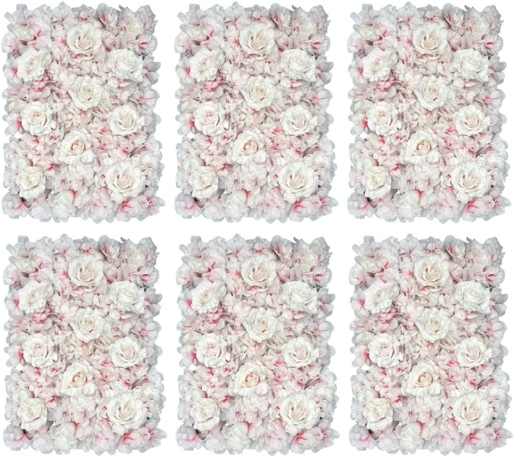 Blush Blooms Decor Flower Panels for Flower Wall (6 Pack