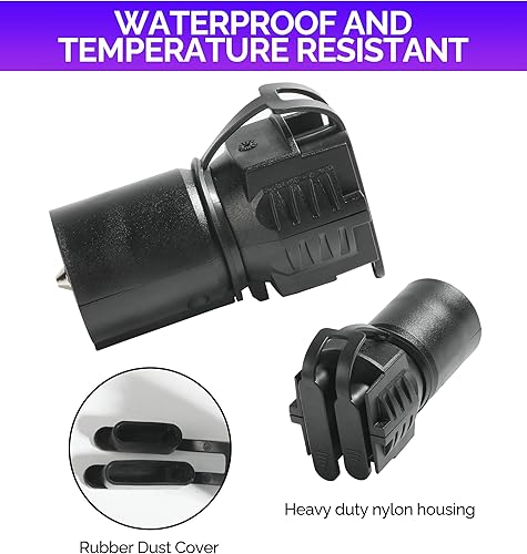 Miniatura 4 de Enchufe de remolque, adaptadores de enchufe de remolque, accesorios de automóvil de 7 pines redondos a 4 y 5 conectores de remolque, adaptador de