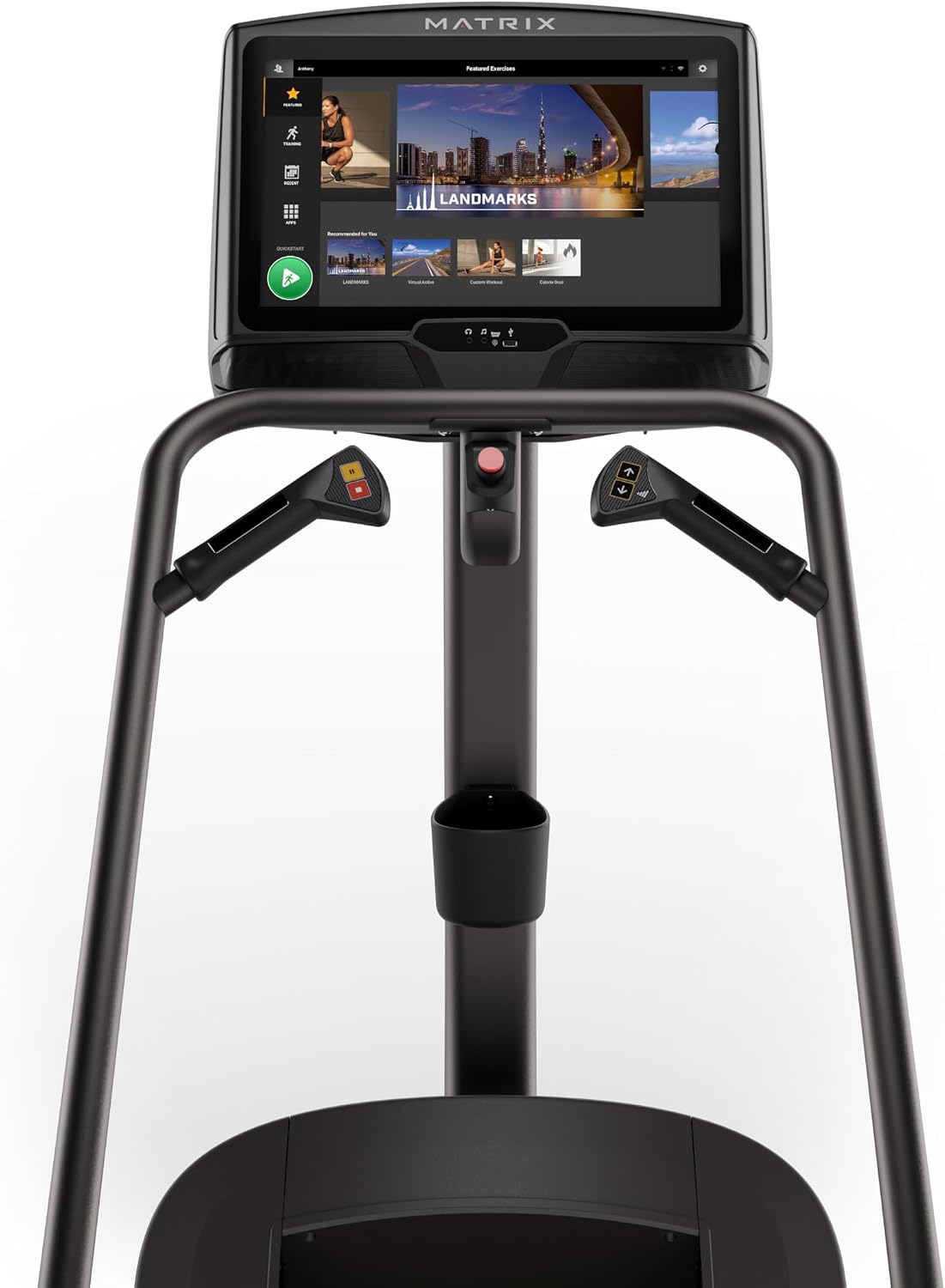 Matrix Fitness C50 ClimbMill, Low Impact Stair Machine | High Calorie Burn, Low Impact Workout, Cardio Endurance | Low Ceiling Design, Powerful Exact Force Induction Brake