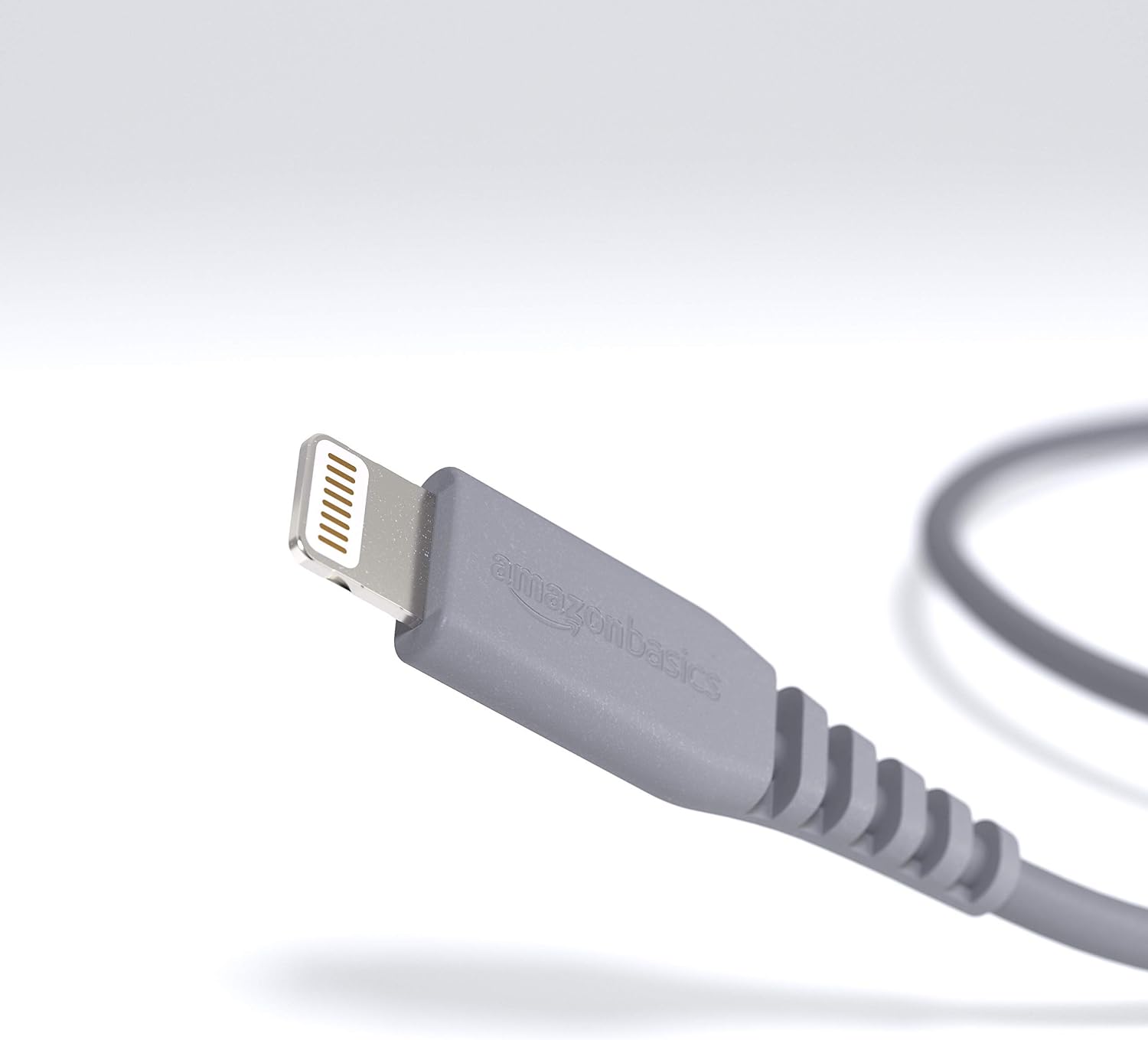 Amazon Basics MFi-Certified Lightning to USB A Cable for Apple iPhone and iPad - 3 Feet (0.9 Meters) - Gray