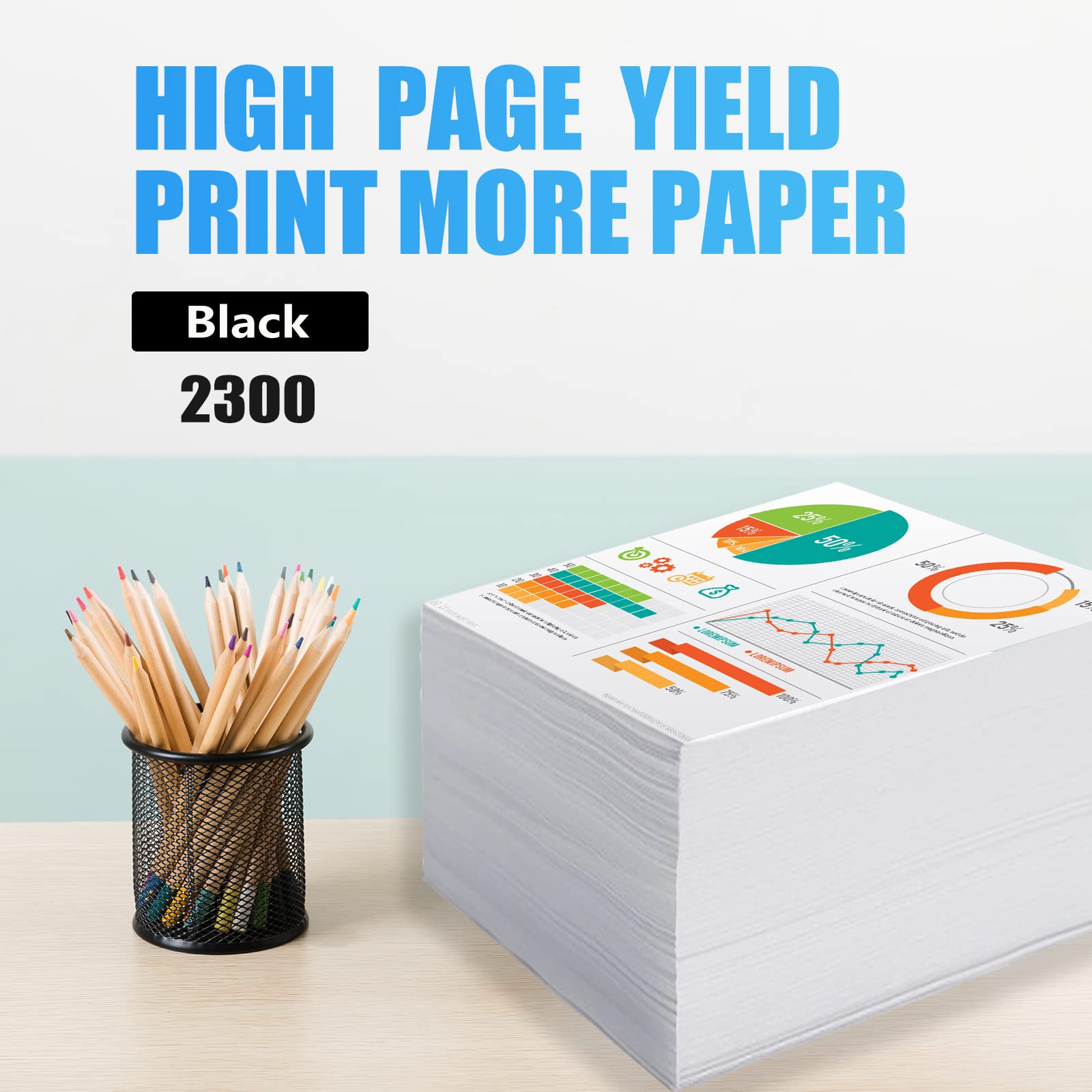 Miss Deer Compatible Ink Cartridge Replacement for HP 950 950XL Black to use with OfficeJet Pro 8600 8610 8620 8100 8625 8615 8630 8640 8660 251DW 271DW 276DW (High Yield,4 Bk)