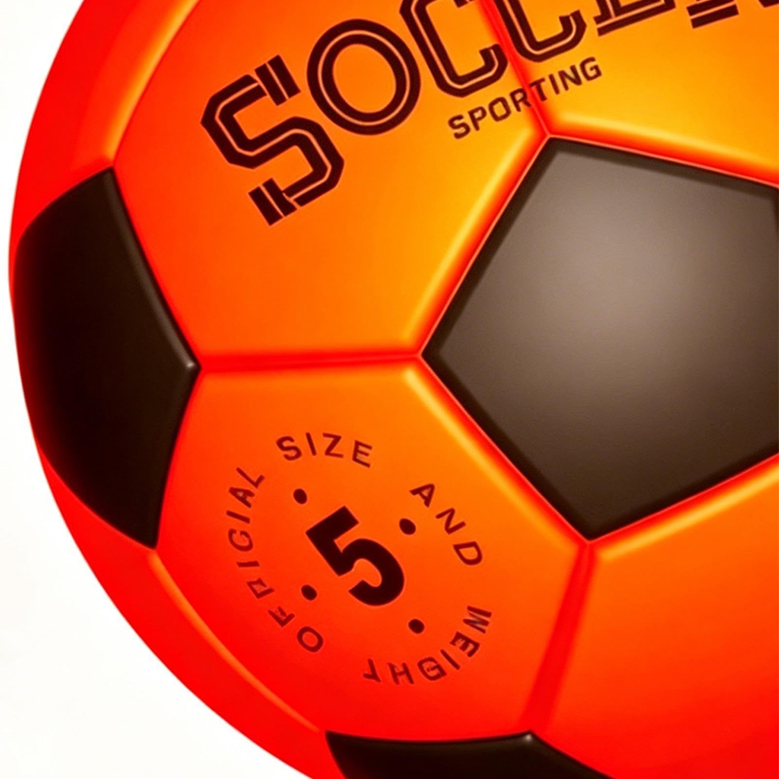 Pallone da Calcio Luminescente Pallone Sportivo Ricaricabile N.5 con Pompa | Attrezzatura Sportiva Notturna per Ragazzi 8-15 Anni Bambini Ragazzi Adulti Sport Esterno Compleanno Giardino Cortile F