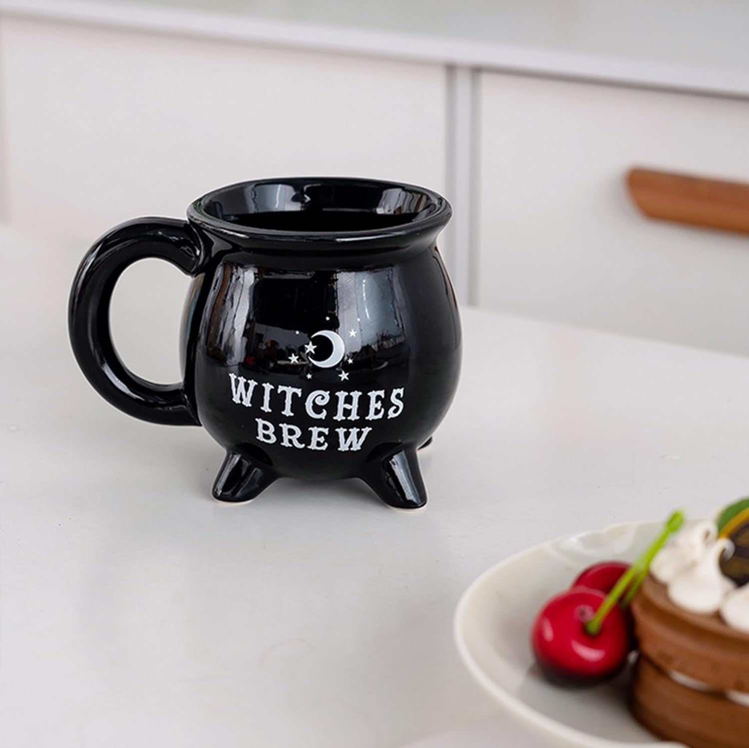 Ceramic Cauldron Mug - 12 oz Witches Brew Themed Coffee Cup, Microwave & Dishwasher Safe, Unique Magic Potion Mug for Tea, Coffee, Hot Chocolate, Fun Gift for Witchy & Fantasy Lovers - Image 3