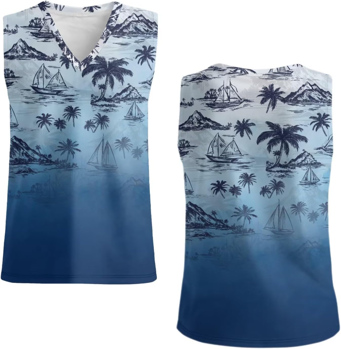 Polynesian Samoan Tribal Design Men's Tank Tops Bodybuilding Sleeveless Mens Tank Top Travel Vest - Image 7