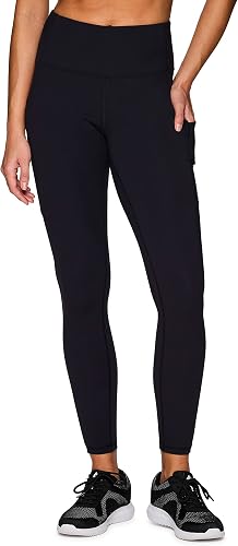 Avalanche Women's Soft Hiking Gym Full Length Legging with Pockets Peached Black