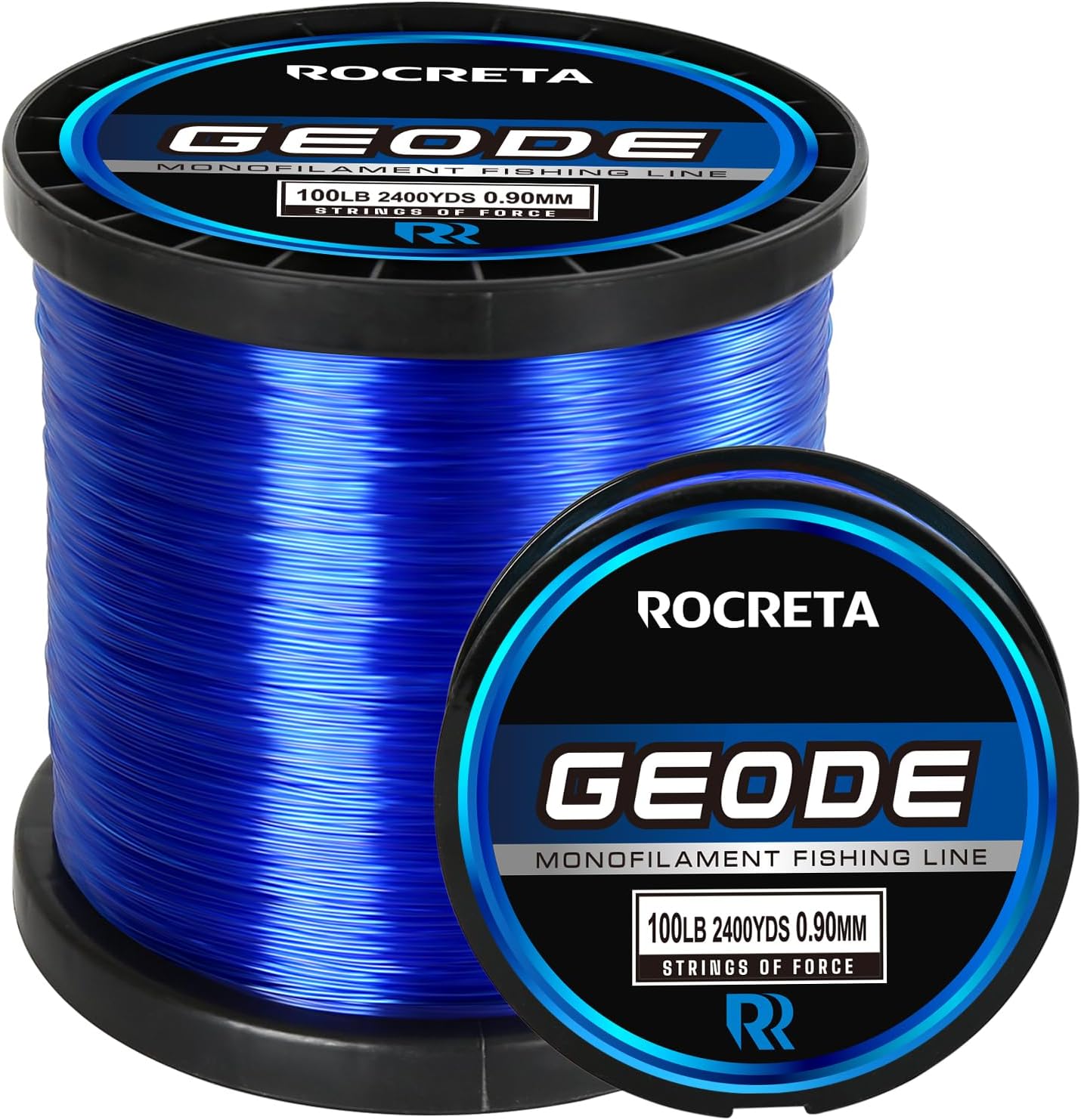 Geode Monofilament Fishing Line - Premium Resistant Nylon Mono Fishing Line 3-100lb - Superior Freshwater & Saltwater Mono Leader Materials 500/1200/2400yds
