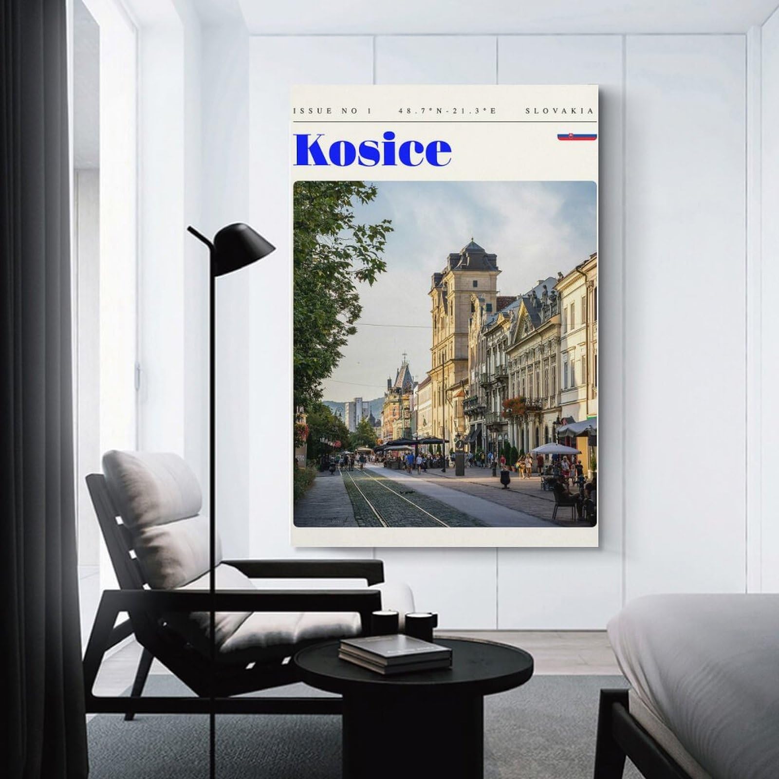 Junmoney Kosice Slovakia Travel Art Room Decor Wall Art, 24x36inch(60x90cm), for Entrance Walls, Hall Decor Or Foyers, A Neat Decor Update for Hallways