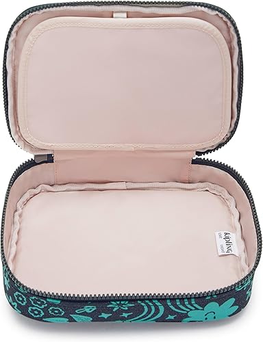 Vista 106 de Kipling - Estuche impreso para 100 bolígrafos para mujer, accesorios de organización, suministros de arte, maquillaje, organizador de viaje Aqua