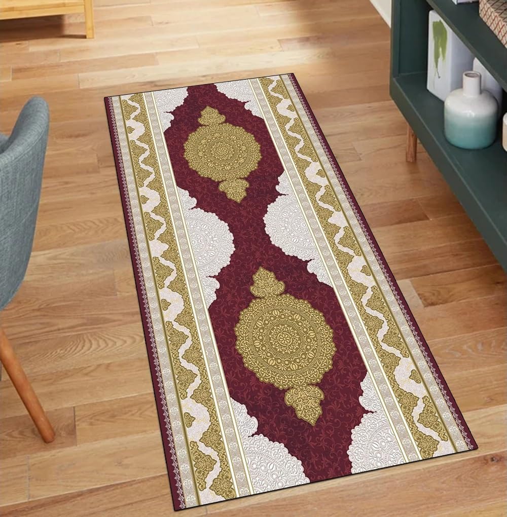 Alfombra roja para pasillo vintage que transforma la decoración de tu dormitorio