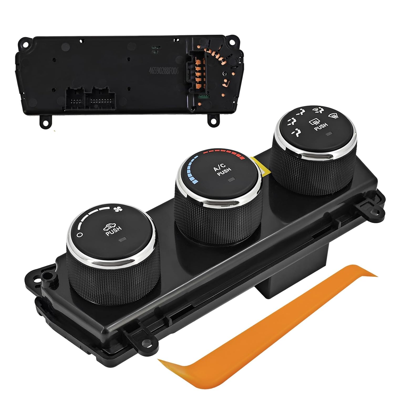 55111949AF A/C and Heater Control Compatible with Chrysler 200 2011-2014 and for Sebring 2010, Fit for Dodge Avenger 2010-2014 2.4L 3.6L Air Conditioning and Heater Control # 55111949AB