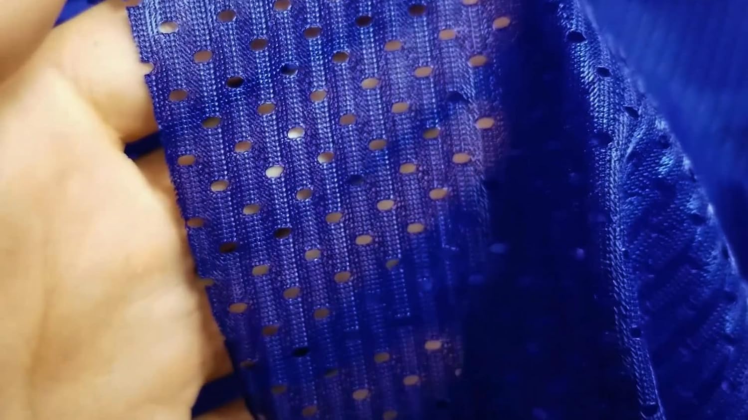 Pico Textiles 1 Yard – Royal Blue Polyester Football Mesh Jersey Fabric - Sold by The Yard - Variety of Colors - Durable Athletic Mesh Fabric, Ideal for Sewing Soccer and Basketball Jerseys Uniforms