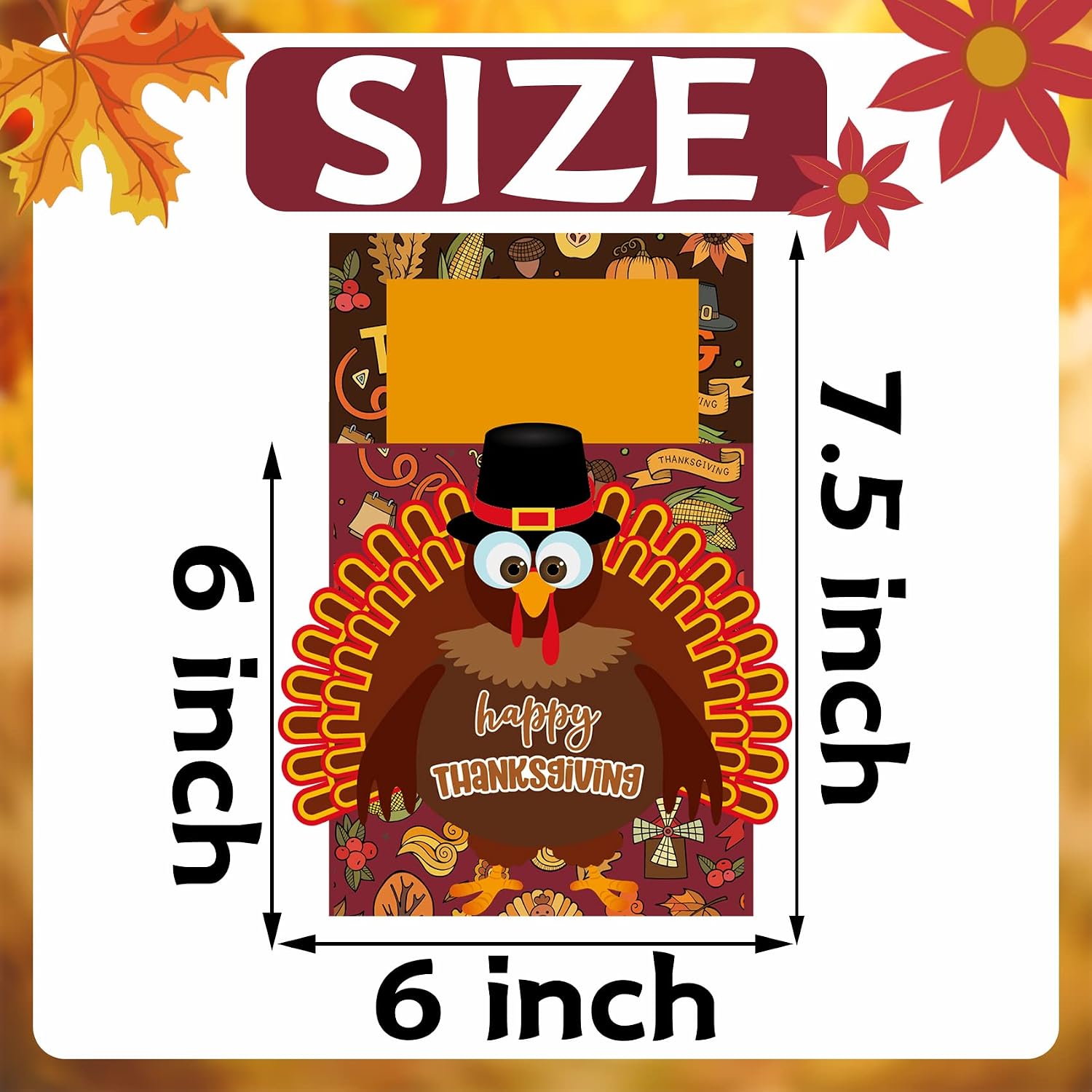 Thanksgiving Table Decorations, Thanksgiving Tableware Cutlery Holder Decor image 3