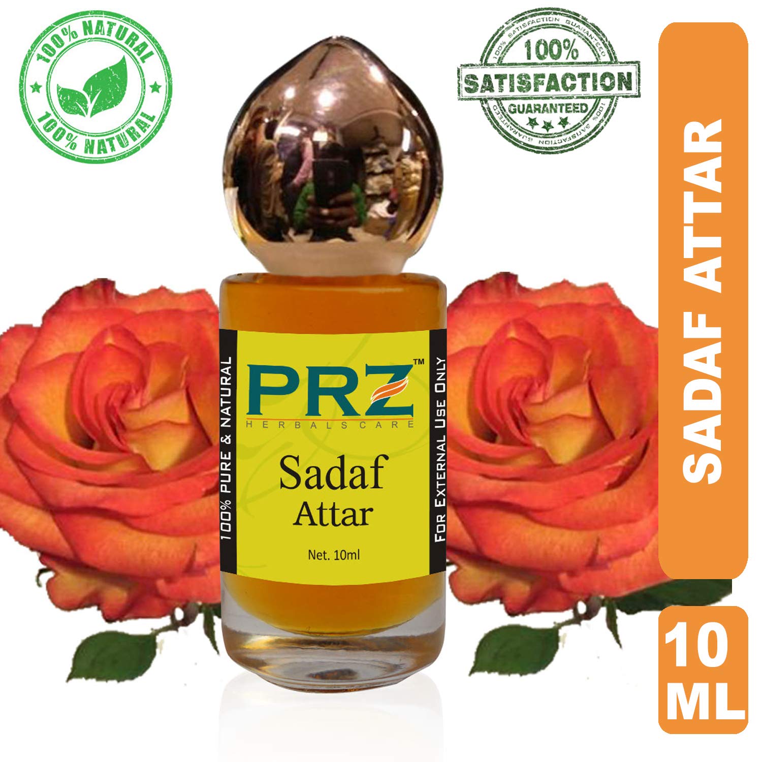 PRZ Sadaf Attar for Unisex (10ML) - Pure Natural Perfume (Non-Alcoholic)