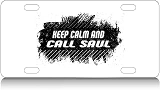 Makoroni - KEEP CALM AND CALL SAUL Aluminum License Plate Auto SUV Truck Tag, #n78