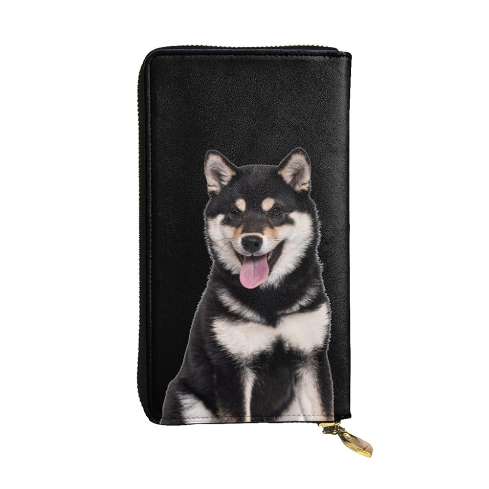 柴犬 Amazon | [ZOOKISS] 財布 柴犬 犬柄 黒柴 アニメ メンズ 長財布