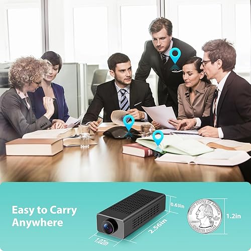 Miniatura 6 de Mini cámara, cámara de niñera para el hogar, nube gratuita, configuración instantánea con cuerpo más estrecho para una fácil posición, detección de